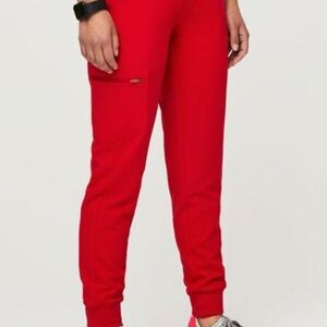 Figs Red Zamora Jogger Scrub Pants
